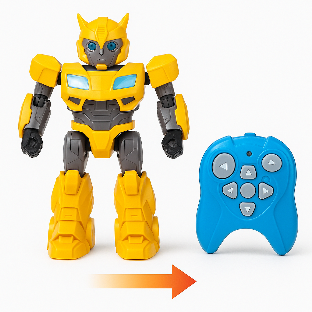 Robô Bumblebee Transformável com Controle Remoto – Carro e Robô para Montar | Confort Kids